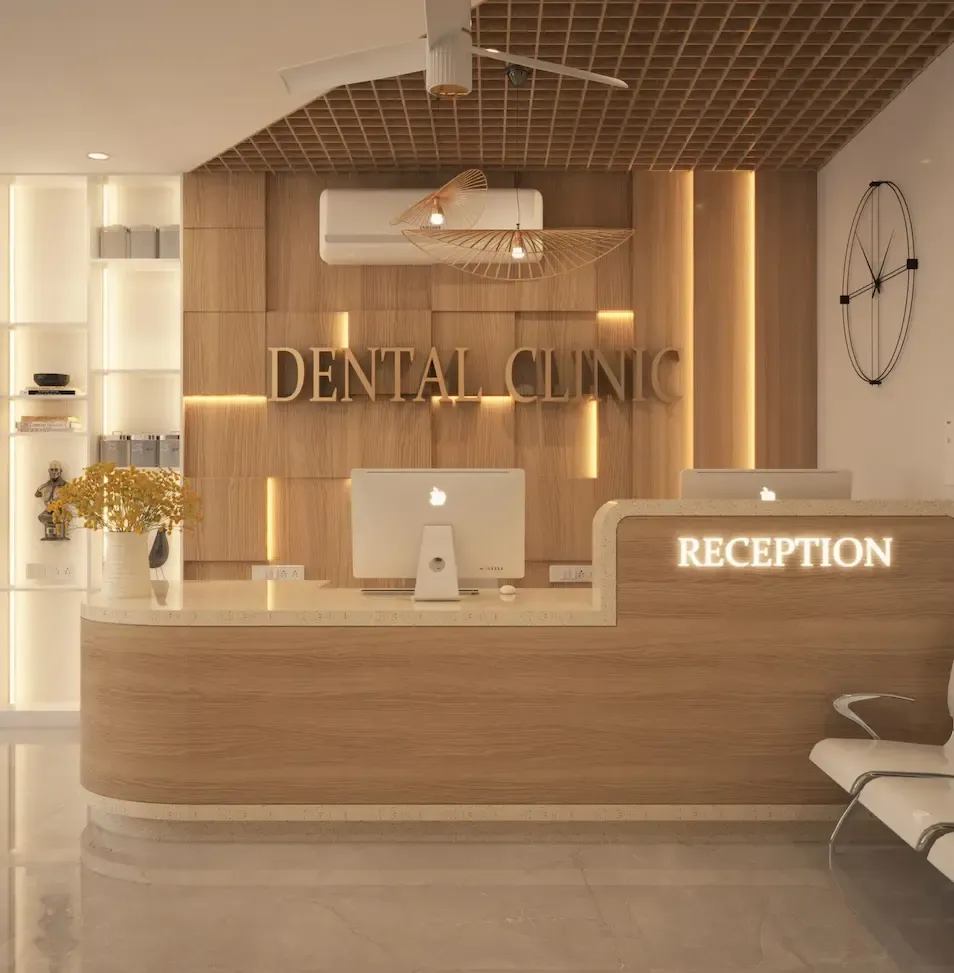 Dental clinic reception area